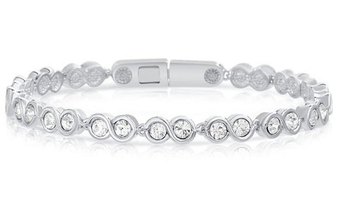 Infinity Tennis Bracelet made with Swarovski Crystals - ALILY  www..com fashion jewelry for women