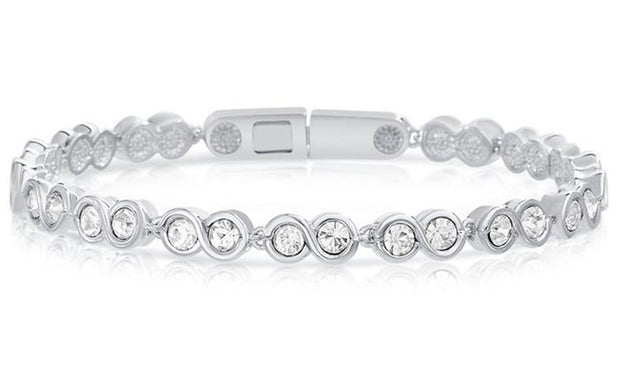 Infinity Tennis Bracelet made with Swarovski Crystals - ALILY  www..com fashion jewelry for women