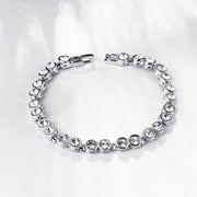 3.00CT TENNIS BRACELET 18K WHITE GOLD PLATED WITH SWAROVSKI CRYSTAL, Bracelets, ALILY , ALILY   jewelryjewelry deals, swarovski crystal jewelry, groupon jewelry,, jewelry for mom, 