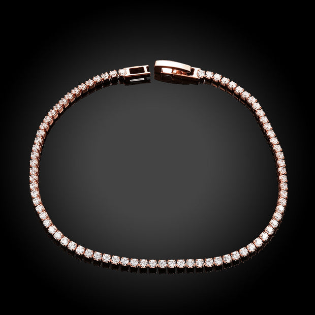 8.00 CTTW Certified Gemstone Tennis Bracelet in 18K Gold Plating - 15 Options