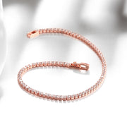 8.00 CTTW Certified Gemstone Tennis Bracelet in 18K Gold Plating - 15 Options