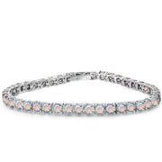 8.00 CTTW Certified Gemstone Tennis Bracelet in 18K Gold Plating - 15 Options