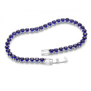 8.00 CTTW Certified Gemstone Tennis Bracelet in 18K Gold Plating - 15 Options