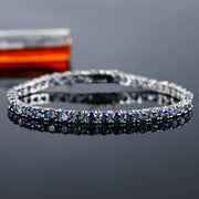 8.00 CTTW Certified Gemstone Tennis Bracelet in 18K Gold Plating - 15 Options
