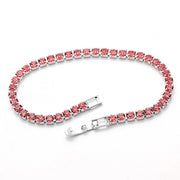 8.00 CTTW Certified Gemstone Tennis Bracelet in 18K Gold Plating - 15 Options