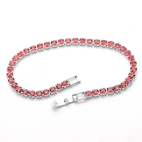 8.00 CTTW Certified Gemstone Tennis Bracelet in 18K Gold Plating - 15 Options