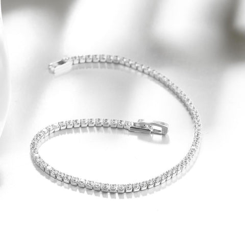 8.00 CTTW White Swarovski Elements Tennis Bracelet in 18K Gold Plating - 3 Options, Bracelet, ALILY , ALILY   jewelryjewelry deals, swarovski crystal jewelry, groupon jewelry,, jewelry for mom, 