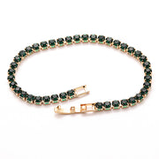 8.00 CTTW Certified Gemstone Tennis Bracelet in 18K Gold Plating - 15 Options