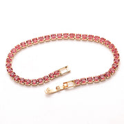 8.00 CTTW Certified Gemstone Tennis Bracelet in 18K Gold Plating - 15 Options