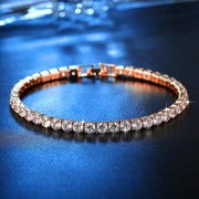 Stud Earrings and Tennis Bracelet Set Made with  Crystals