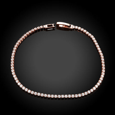 8.00 Cttw Genuine Amethyst Crystal Tennis Bracelet in 18K White Gold ITALY (10+ Options)