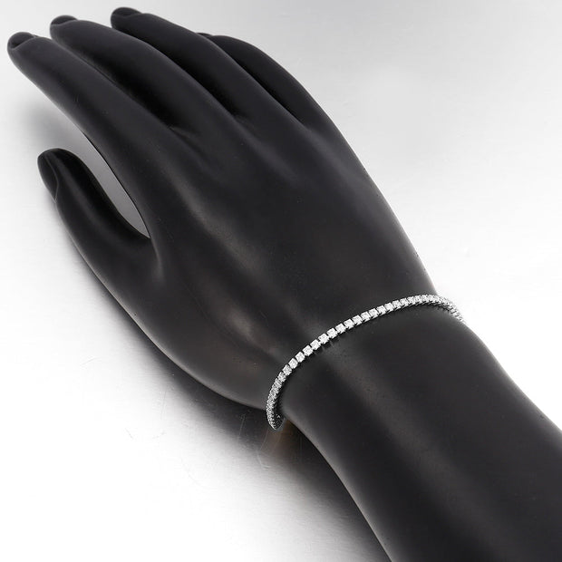 8.00 CTTW Certified Gemstone Tennis Bracelet in 18K Gold Plating - 15 Options