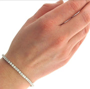 Stud Earrings and Tennis Bracelet Set Made with  Crystals