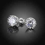 Royal Crown Swarovski Crystal Stud Earrings - ALILY  www..com fashion jewelry for women