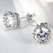 Royal Crown Swarovski Crystal Stud Earrings - ALILY  www..com fashion jewelry for women