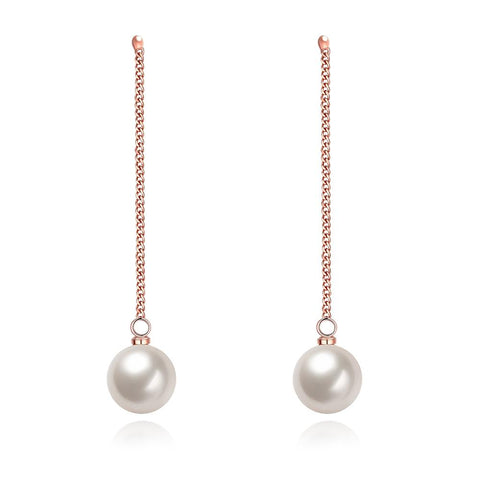 Freshwater Pearl Dangling Link Earrings, Earring, ALILY , ALILY   jewelryjewelry deals, swarovski crystal jewelry, groupon jewelry,, jewelry for mom, 