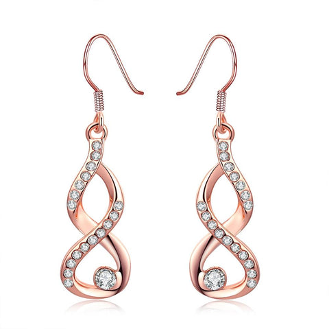 Dangling Infinity Earrings Made with Swarovski Elements, Earring, ALILY , ALILY   jewelryjewelry deals, swarovski crystal jewelry, groupon jewelry,, jewelry for mom, 