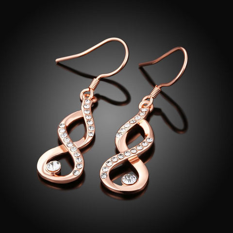 Dangling Infinity Earrings Made with Swarovski Elements, Earring, ALILY , ALILY   jewelryjewelry deals, swarovski crystal jewelry, groupon jewelry,, jewelry for mom, 