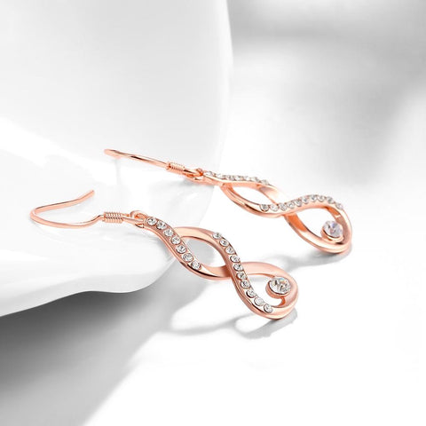 Dangling Infinity Earrings Made with Swarovski Elements, Earring, ALILY , ALILY   jewelryjewelry deals, swarovski crystal jewelry, groupon jewelry,, jewelry for mom, 