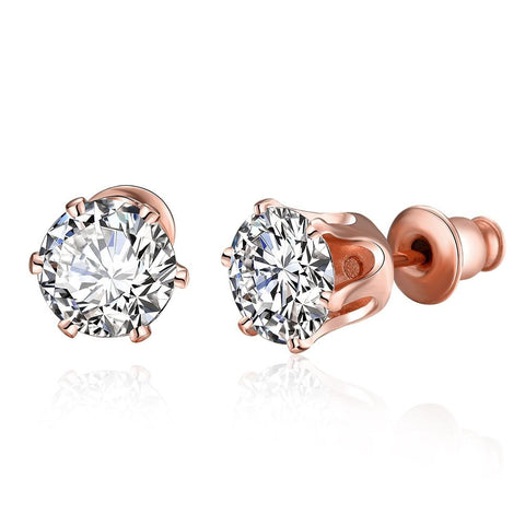 Elements Mini Studs in 14K Rose Gold