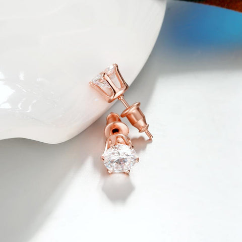 Elements Mini Studs in 14K Rose Gold