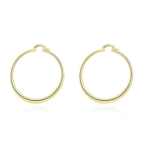 60mm 18K Gold Plated Hoop Earrings, Earring, ALILY , ALILY   jewelryjewelry deals, swarovski crystal jewelry, groupon jewelry,, jewelry for mom, 