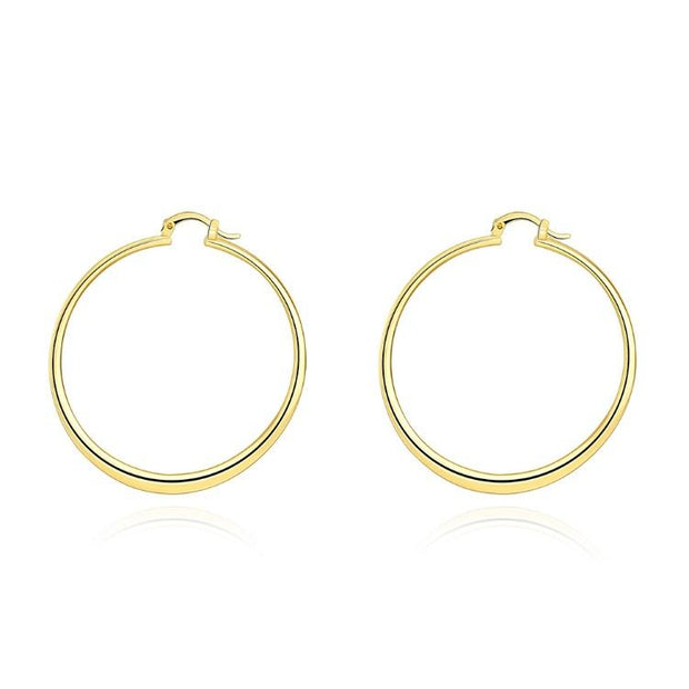 60mm 18K Gold Plated Hoop Earrings, Earring, ALILY , ALILY   jewelryjewelry deals, swarovski crystal jewelry, groupon jewelry,, jewelry for mom, 