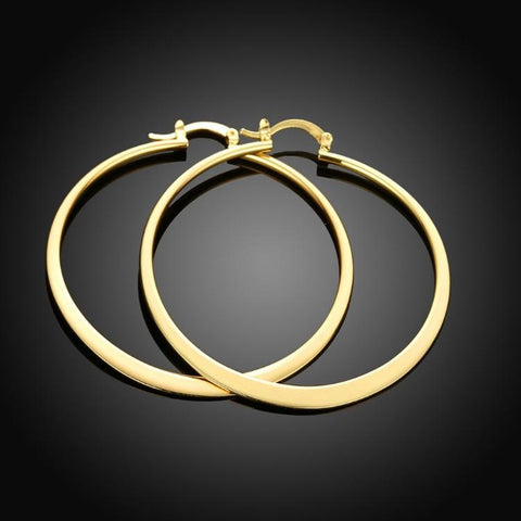 60mm 18K Gold Plated Hoop Earrings, Earring, ALILY , ALILY   jewelryjewelry deals, swarovski crystal jewelry, groupon jewelry,, jewelry for mom, 