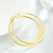 60mm 18K Gold Plated Hoop Earrings, Earring, ALILY , ALILY   jewelryjewelry deals, swarovski crystal jewelry, groupon jewelry,, jewelry for mom, 