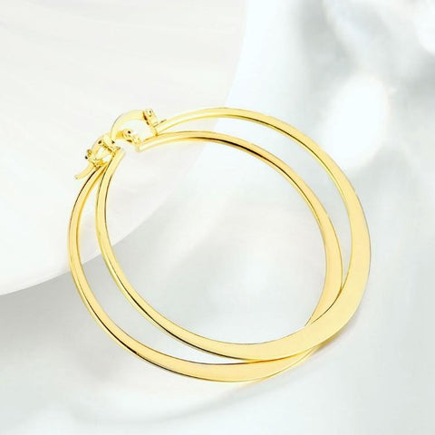 60mm 18K Gold Plated Hoop Earrings, Earring, ALILY , ALILY   jewelryjewelry deals, swarovski crystal jewelry, groupon jewelry,, jewelry for mom, 