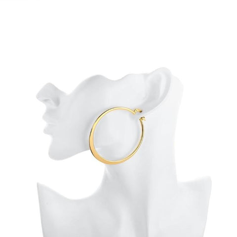 60mm 18K Gold Plated Hoop Earrings, Earring, ALILY , ALILY   jewelryjewelry deals, swarovski crystal jewelry, groupon jewelry,, jewelry for mom, 