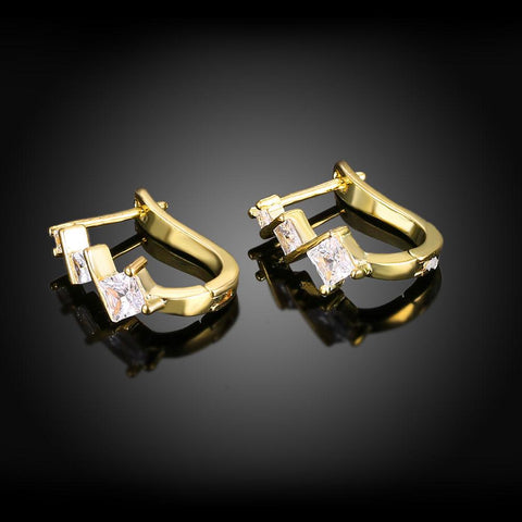 Elements Criss-Cross Clip On Earrings