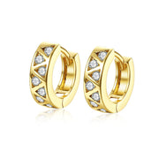 Solitaire  Elements Mini Clip On Earrings