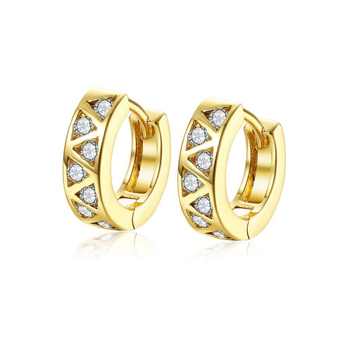 Solitaire  Elements Mini Clip On Earrings