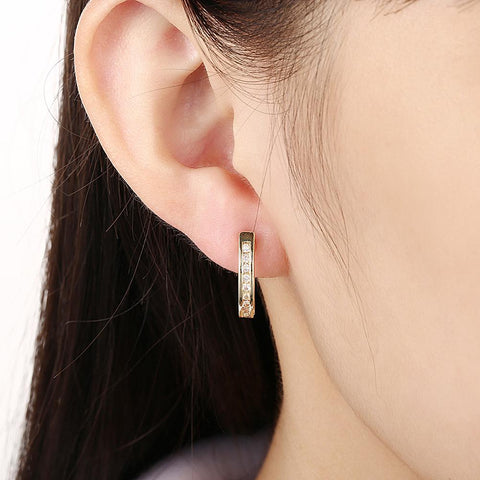 18K Gold Plated Crystal Pav&