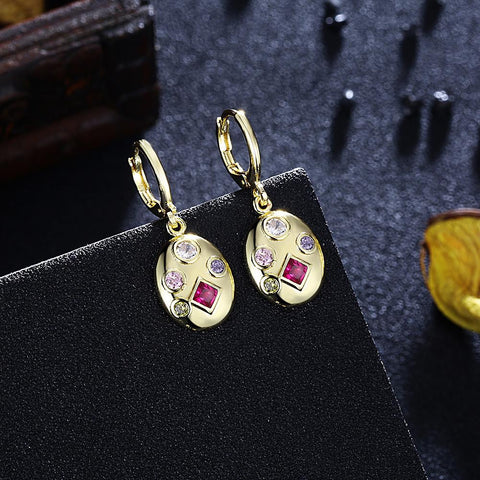 Four Stone Swarovski Elements Drop Earrings, Earring, ALILY , ALILY   jewelryjewelry deals, swarovski crystal jewelry, groupon jewelry,, jewelry for mom, 