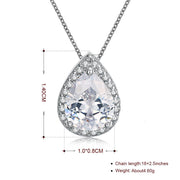 5.00 CT Teardrop Pave Necklace in 18K White Gold Plated, Necklace, ALILY , ALILY   jewelryjewelry deals, swarovski crystal jewelry, groupon jewelry,, jewelry for mom, 