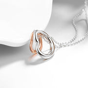 Duo Hearts Shaped in 14K Gold, Necklaces, ALILY , ALILY   jewelryjewelry deals, swarovski crystal jewelry, groupon jewelry,, jewelry for mom, 