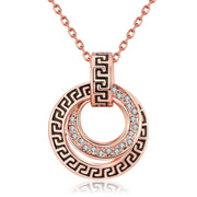 Elements Intertwined Duo Pendant Necklace in 14K Rose Gold