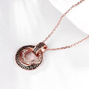 Elements Intertwined Duo Pendant Necklace in 14K Rose Gold