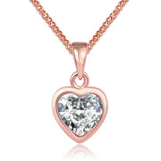 Classic Heart Shaped Swarovski Elements Necklace, Necklaces, ALILY , ALILY   jewelryjewelry deals, swarovski crystal jewelry, groupon jewelry,, jewelry for mom, 