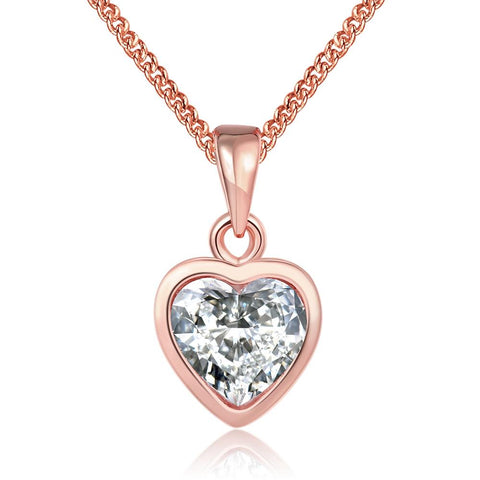 Classic Heart Shaped Swarovski Elements Necklace, Necklaces, ALILY , ALILY   jewelryjewelry deals, swarovski crystal jewelry, groupon jewelry,, jewelry for mom, 