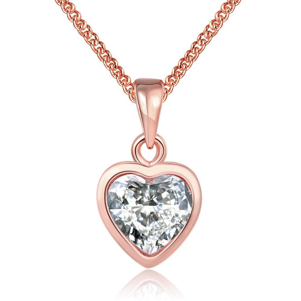 Classic Heart Shaped Swarovski Elements Necklace, Necklaces, ALILY , ALILY   jewelryjewelry deals, swarovski crystal jewelry, groupon jewelry,, jewelry for mom, 