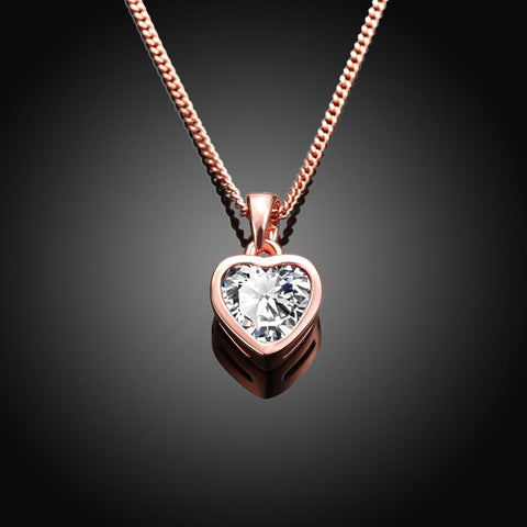 Classic Heart Shaped Swarovski Elements Necklace, Necklaces, ALILY , ALILY   jewelryjewelry deals, swarovski crystal jewelry, groupon jewelry,, jewelry for mom, 