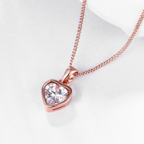 Classic Heart Shaped Swarovski Elements Necklace, Necklaces, ALILY , ALILY   jewelryjewelry deals, swarovski crystal jewelry, groupon jewelry,, jewelry for mom, 
