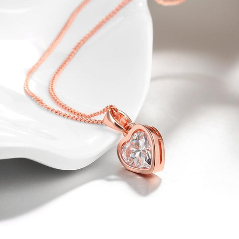Classic Heart Shaped Swarovski Elements Necklace, Necklaces, ALILY , ALILY   jewelryjewelry deals, swarovski crystal jewelry, groupon jewelry,, jewelry for mom, 