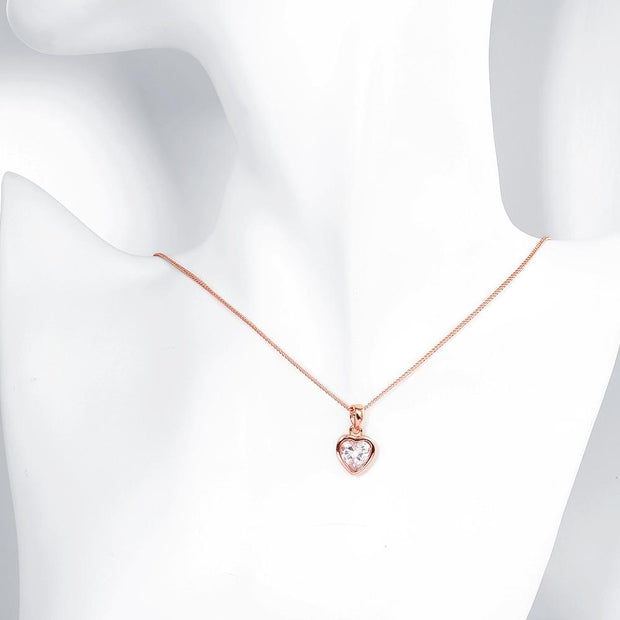 Classic Heart Shaped Swarovski Elements Necklace, Necklaces, ALILY , ALILY   jewelryjewelry deals, swarovski crystal jewelry, groupon jewelry,, jewelry for mom, 
