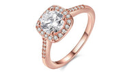 18K Gold-Plated Halo Ring Made with Swarovski Elements with Free Swarovski Elements Studs, , ALILY , ALILY   jewelryjewelry deals, swarovski crystal jewelry, groupon jewelry,, jewelry for mom, 
