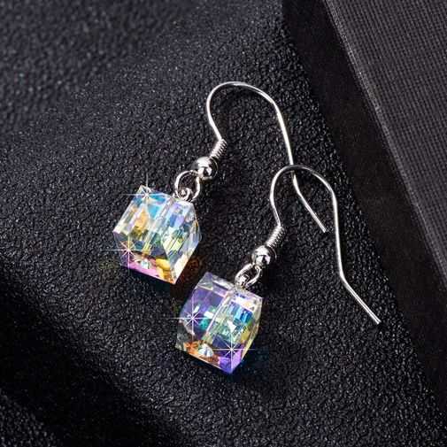 3 Piece Aurora Borilles Set With ® Crystals in 18K White Gold Plated