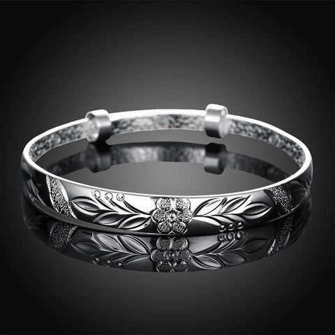 Silver Plated Adjustable Botanical Gardens Women&